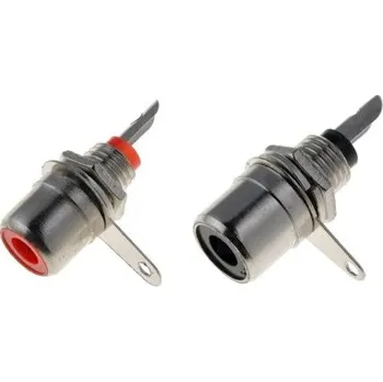 Elektrická zásuvka CINCH zásuvka panelová - CBM rudý