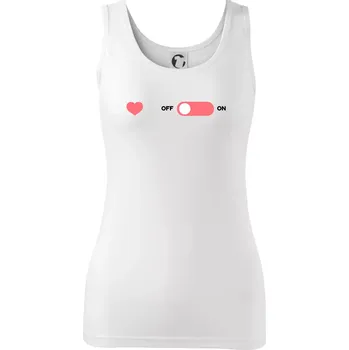 Dámské oblečení Love OFF - Dámské tílko - S ( Bílá )