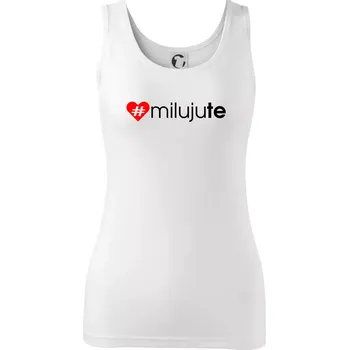 Dámské tričko Miluju tě - Dámské tílko - 2XL ( Bílá )