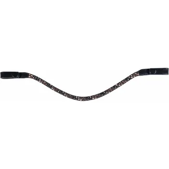 Jezdectví Čelenka HKM Rosegold Glamour Style Hnědá PONY