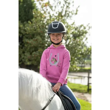 Vybavení pro jezdce Dětská mikina HKM -Diana- Růžová 134/140