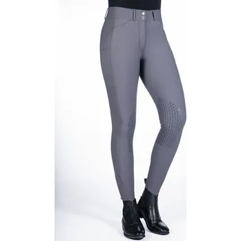 Jezdecké oblečení Dámské jezdecké rajtky HKM Helene tm. hnědá 36