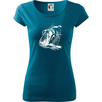 Silniční cyklistika skica - Dámské triko Pure - 3XL ( Petrolejová )