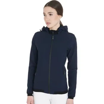 Dámská jezdecká softshellová bunda EQUESTRO Gardena Navy S