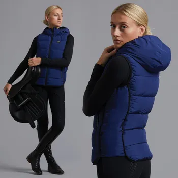 Vybavení pro jezdce Dámská vesta Premier Equine Pavoni Modrá 38