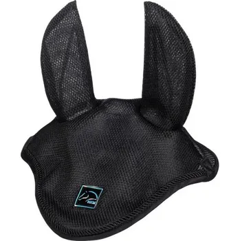 Koňská maska proti hmyzu Čabraka HKM Harbour Island Mesh Černá PONY