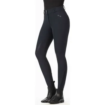 Jezdectví Dámské jezdecké kalhoty HKM Monaco Crystal Mátová 40