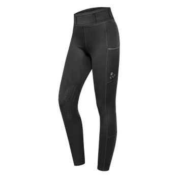 Jezdectví Jezdecké legíny ELT Ella s kolenním gripem černá D48