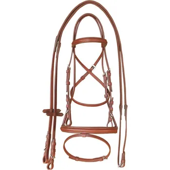 Uzdečka SUPREME Raised koňak SHETLAND