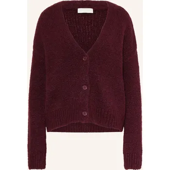 Dámský svetr Milano Italy Dámský Pletený Kardigan, tmavě červená, 40
