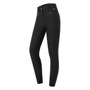 Jezdecké kalhoty Dámské rajtky ELT Oktavia vysoký pas Tmavě modrá D46