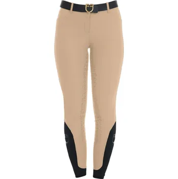 Jezdecké kalhoty Dámské jezdecké rajtky EQUESTRO Aria písková 40