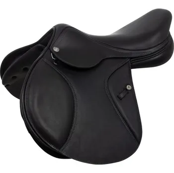 Jezdecké sedlo Skokové sedlo ACAVALLO KC RACE 2.6 COMFORT Černá 17,5"