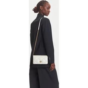 Kabelka Tory Burch Kira iamond Quilt Chain Wallet 158624 Bílá OS