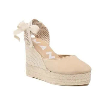 Dámské baleríny Espadrilky Manebi Soft Suede Wedge Espadrilles M 1.1 WV Béžová 37
