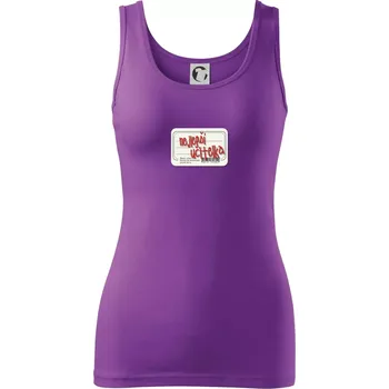 Dámské tričko Nejlepší učitelka sešit - Dámské tílko - S ( Fialová )