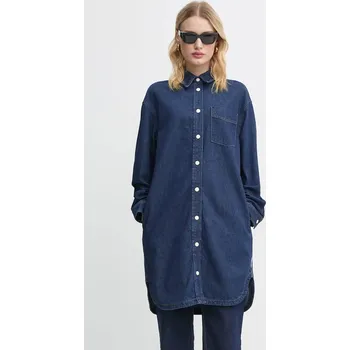 Dámské šaty Džínové šaty Marc O'Polo tmavomodrá barva, mini, oversize, 5000006121 59X, vel. S