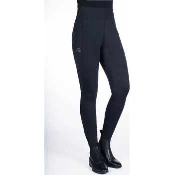 Jezdecké kalhoty Jezdecké legíny HKM Alice silikon sed 44 Modrá