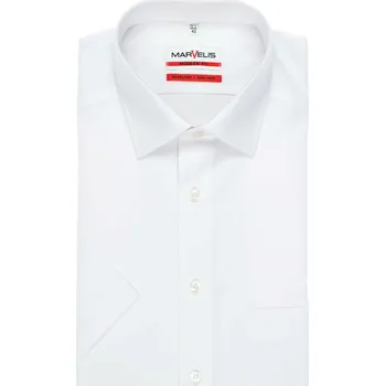 Pánská košile Marvelis pánská košile s krátkým rukávem 4700 12 00 Bílá 48