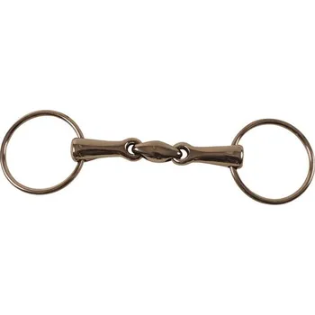 Vybavení pro koně Udidlo stihlo 2x lomené Umbria Equitazione 18mm 13,5 cm