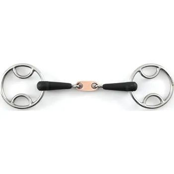 Udidlo pro koně Udidlo stihlo vícetypové gumové 2x lomené Premier Equine 5,5"