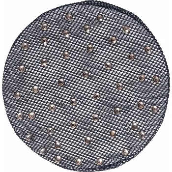 Síťka na vlasy HKM Rosegold Sparkle Bílá