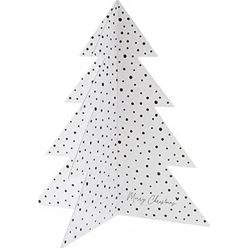 Vánoční dekorace Bastion Collections Dekorace Xmas TREE - DOTS, velký 25 cm TM-XMASTREE-ASS-001