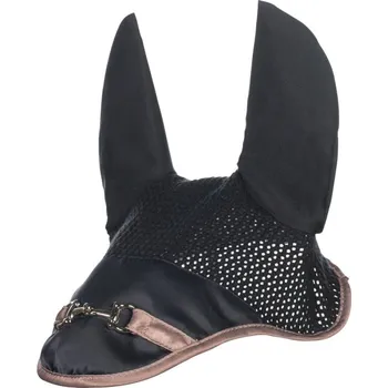 Koňská maska proti hmyzu Čabraka -HKM -Golden Bit- Černá PONY