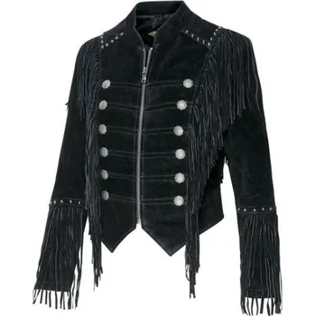 Westernová bunda BRIANNA black Černá XL