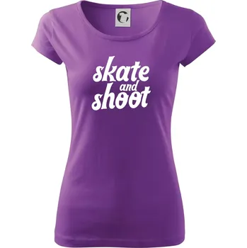 Dámské tričko Biatlon skate and shoot - Dámské triko Pure - XS ( Fialová )
