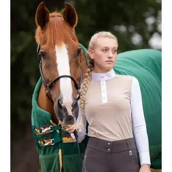 Vybavení pro jezdce Dámské závodní tričko Premier Equine Rossini Bílá XL