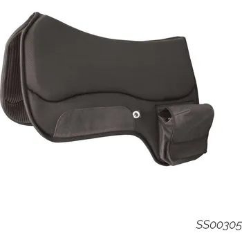 Westernová podsedlová deka Burion s kapsou Středně modrá