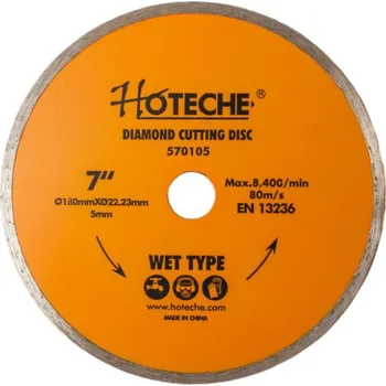 Řezný kotouč Diamantový řezný kotouč 180 mm, WET TYPE - HT570105