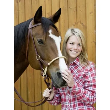 Věšák na sedlo a uzdečku Sidepull HKM Tmavě hnědá COB