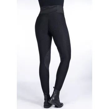 Jezdecké kalhoty Jezdecké legíny HKM Edinburgh Shape knee grip Černá 40/ 42