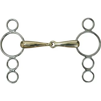 Udidlo pro koně Udidlo sněhulák s měděným udítkem Umbria Equitazione 21mm 12,5 cm