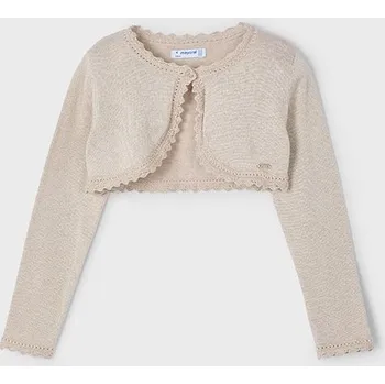 Dívčí mikina Dívčí svetřík, bolerko Mayoral 306 - 59, smetanová, 320 zlaté barva: zlatá, Rozměr: 110