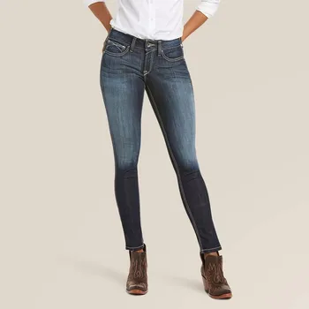 Jezdecké kalhoty Dámské džíny Ariat R.E.A.L Mid Rise Outseam Ella Skinny Jean 25