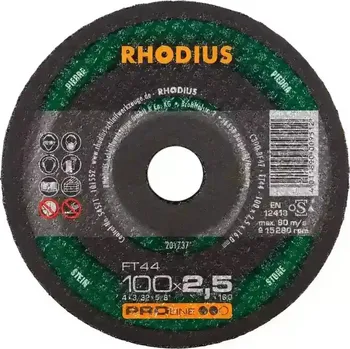 Řezný kotouč Rhodius 201737 | Řezný kotouč 100x2,5x16,0 mm, FT44, rovný