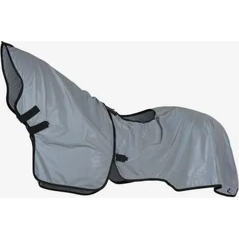 Deka pro koně Jezdecká deka Horze Luminox s krkem reflexní stříbrná 125