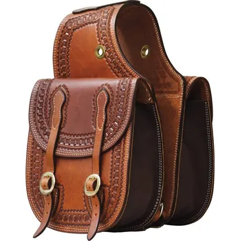 Kožené brašny POOL'S Handtooled tmavá (dark oil)