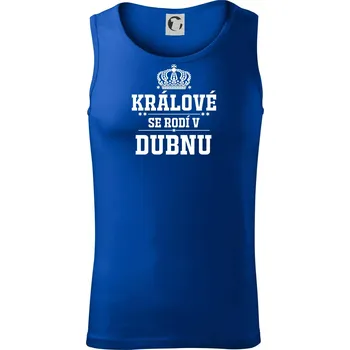 Králové se rodí v dubnu - Tílko pánské Core - XL ( Královská modrá )