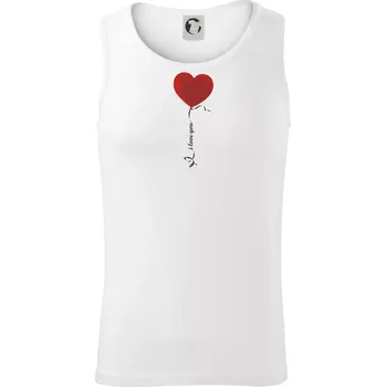 Srdce balónek - Tílko pánské Core - L ( Bílá )