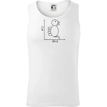Cat bird diagram - Tílko pánské Core - XL ( Bílá )