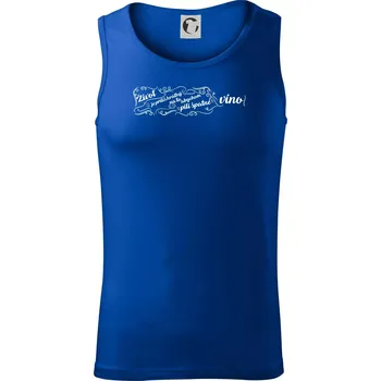 Život je příliš krátký - lahev - Tílko pánské Core - 2XL ( Královská modrá )
