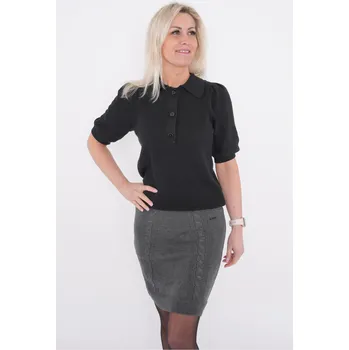 Dámská sukně Dámská sukně KIXMI MEGGIE TMAVĚ ŠEDÝ MELÍR XS