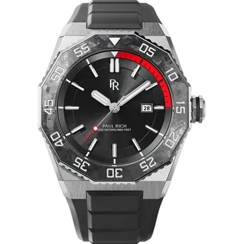 Hodinky Paul Rich PR-45210 Mens Watch Aquacarbon Pro Midnight 42mm 20ATM