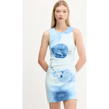 Dámské šaty Šaty Desigual FOTOAZUL 25WWVW31 modrá 50X, vel. XS