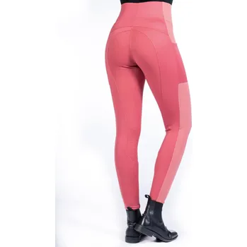 Jezdecké kalhoty Dámské jezdecké legíny HKM Mesh Malinová 40/ 42