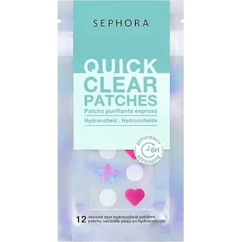 Pleťová maska 743596-Patches boutons WW hors CN - Quick clear patches - 12 hydrokoloidních náplastí s efektem druhé kůže - SEPHORA COLLECTION